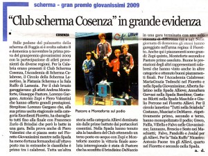 tratto da "Calabria Ora", 17 Novembre 2008