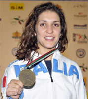 Arianna Errigo con la medaglia di bronzo conquistata a Plovdiv Arianna Errigo con la medaglia di bronzo conquistata a Plovdiv